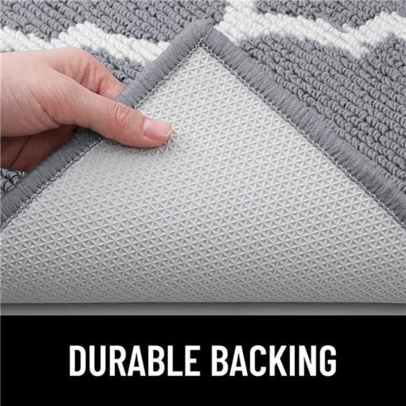 Indoor Door Mat, 59x20, Non-Slip Absorbent Resist Dirt Entrance Mat, Washable - Picture 6 of 6